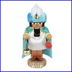 Steinbach Wooden Chubby Nutcracker, Three Wise Man Balthasar, 12in