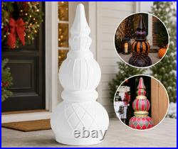 Step2 3Ft Outdoor Christmas/Halloween Paintable Ornament Topiary