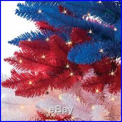 Sterling American Patriotic Full Pre-lit Christmas Tree