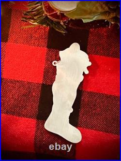Sterling Silver Gorham Christmas Treasures 1987 87 Stocking Ornament