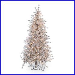 Sterling Tree 7.5′ Pre-Lit Flocked Huntsville Pine Christmas Tree