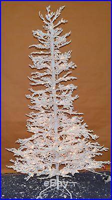 Sterling Tree Co. 7.5' Flocked White Twig Tree Pre-lit Full Christmas Tree