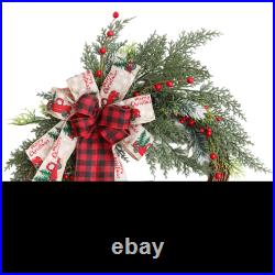 Straw Wreath for Door or For vehicle Farmhouse Christmas Holiday Decor
