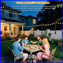 String Light Poles for Deck 10 Pack, Outside Retractable 2.8 FT 10 packs