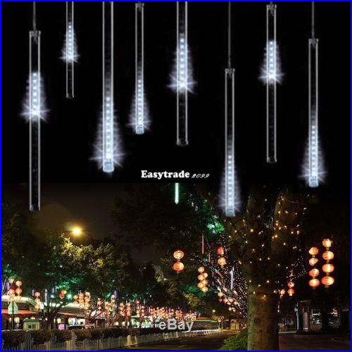 String Lights White Meteor Shower 240LEDs Christmas 110-240V 50CM 8Tubes ESY1