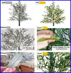 Stunning 6FT Olive Tree with Energy-Saving LED Lights Indoor & Outdoor Decor