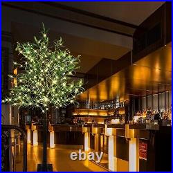 Stunning 6FT Olive Tree with Energy-Saving LED Lights Indoor & Outdoor Decor