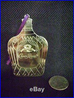 Stunning Crown Royal Whiskey Bottle Etched Brass Christmas Ornament New