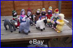 Stunning Large Hand Made Nativity Set 11 pcs, Ready for CHRISTMAS New This Year
