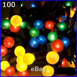 Super Bright 100 LED Multi Colour Christmas Berry Lights 8 Mode Indoor Outdoor