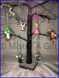 Super Mario Set Of 6 childrens character christmas tree decorations