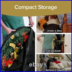 Superstar Santa Pop-Up Christmas Tree, 7FT, Pre-Lit With 200 LED Lights, as SEEN o