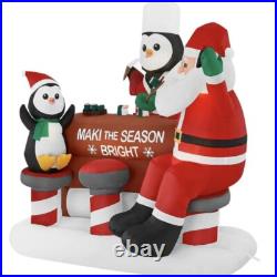Sushi Santa Claus and Chef Penguins Holiday Inflatable Blowup 5 ft NIB