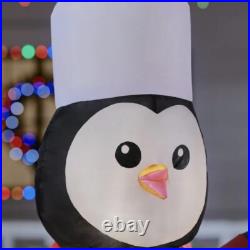 Sushi Santa Claus and Chef Penguins Holiday Inflatable Blowup 5 ft NIB
