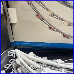 Swag Style 150 Lights 3-Tier American Patriotic Flag Red White Blue 4 Boxes Used