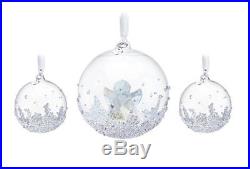 Swarovski Christmas Ball Ornament Set 2015, Crystal Authentic MIB 5136414