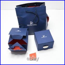 Swarovski Crystal Memories 2000 Angel Ornament Hands Up Gold Trim COA, Box Gift