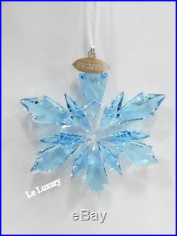 Swarovski Frozen Snowflake Ornament, clear/aqua crystal authentic MIB 5286457