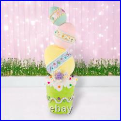 Sweet Stacked Egg Topiary Sleeve Easter Decor