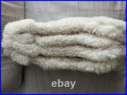 TAHARI 22 White Faux Fur Shearling Set of 4 Christmas Stockings Holiday Xmas