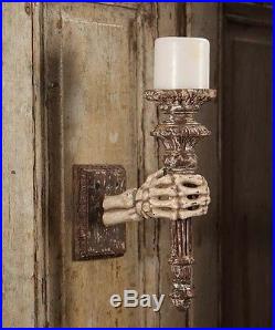 TD6038 Bethany Lowe Skeleton Hand Wall Sconce Halloween Decoration Candle Holder