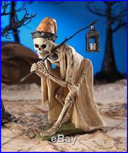 TD6039 Bethany Lowe Skeleton Graveyard Night Watchman withLantern Halloween Figure