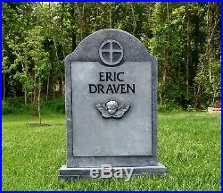 THE CROW Eric Draven Life Size Tombstone Movie Prop Replica Halloween Myers F13