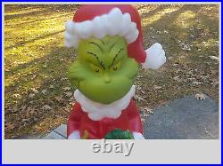 THE GRINCH Lighted 24 Santa Blow Mold Christmas Outdoor Yard Lights Decoration