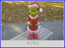 THE GRINCH Lighted 24 Santa Blow Mold Christmas Outdoor Yard Lights Decoration