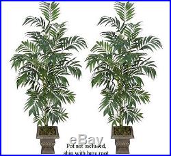 TWO 6' Bamboo Palm Artificial Tree Silk Plant 161