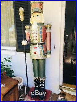 TWO Tall 6′FT Christmas Nutcracker, Indpor or Outdoor, Wood