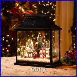 Tabletop Christmas Lantern Carolers Warm LED Lights (16 inch Tall)
