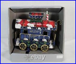 Target 04 Holiday Home Accents Merry Christmas Train Stocking Holder Caboose NEW