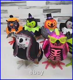 Target 2024 Halloween Hyde and Eek! Featherly Friends Felt Bird Set of 8 NWT