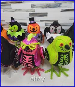 Target 2024 Halloween Hyde and Eek! Featherly Friends Felt Bird Set of 8 NWT