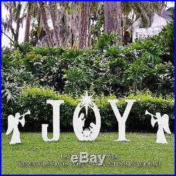 Teak Isle Christmas Joy Nativity Yard Sign
