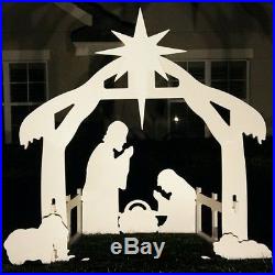 Teak Isle Christmas Outdoor Nativity Set, Yard Scene, Large