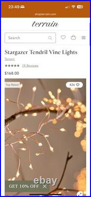 Terrain Stargazer Tendril Vine Lights 40ft NEW