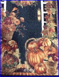 Thanksgiving Door Decor Quilted Autumn Wall Hanging or Table Runner