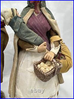 Thanksgiving Pilgrims Dept 56 Settlers Farmers Figurines Musket 12 Family