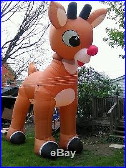 The 15' Animated Inflatable Rudolph Reindeer Christmas Outdoor Lawn Decoration