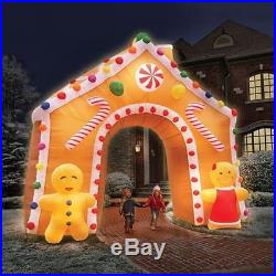 The 15 Foot Illuminated Gingerbread House. Nib