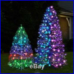 The 3D Floating Effect Light Show Fiber optic and LED Christmas Tree 7 ft
