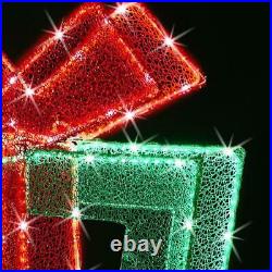 The 4' Star Bright Twinkling Christmas Lights LED Present lawn ornament
