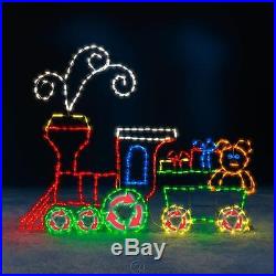 The 6 Foot Animated Holiday Locomotive Outdoor Christmas Train Decoration