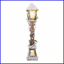 The Christmas Workshop Snow Lampost Warm White LED, 60cm Lamp Post