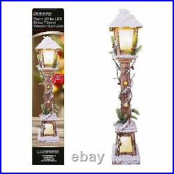 The Christmas Workshop Snow Lampost Warm White LED, 85cm Lamp Post 71200