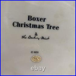 The Danbury Mint Boxer Dog Christmas Tree With Working Lights & Star