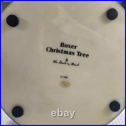 The Danbury Mint Boxer Dog Christmas Tree With Working Lights & Star