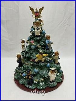 The Hamilton Collection U. S. NAVY Christmas Tree Lighted, Numbered With COA, Boxed